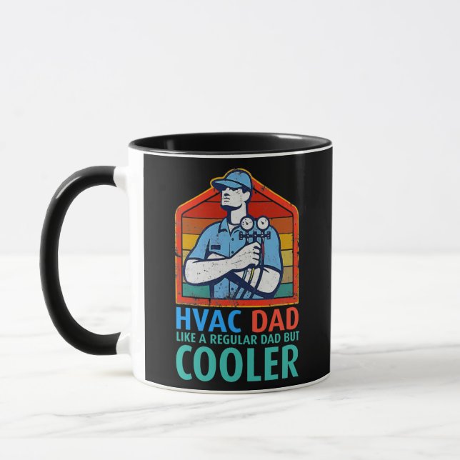 HVAC-Vater Aber Cooler lustiger HVAC-Techniker Vat Tasse (Links)