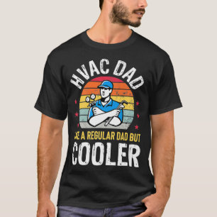 HVAC-Vater Aber Cooler Mens Funny HVAC Techniker F T-Shirt