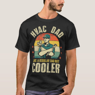 HVAC-Vater Aber Cooler Mens Funny HVAC Techniker F T-Shirt