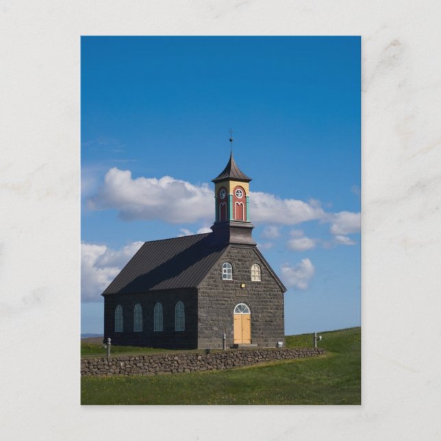 Hvalsneskirkja Postkarte (Vorderseite)