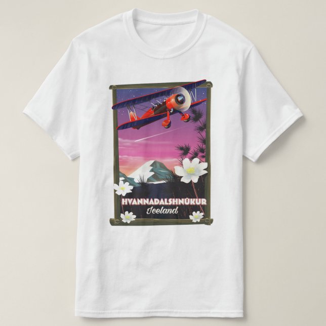 Hvannadalshnkur Island Reiseplakat. T-Shirt (Design vorne)