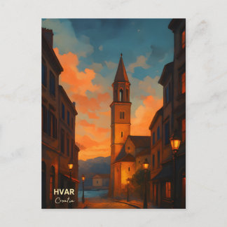 Hvar Insel Altstadt Postkarte - Entdecken Sie das