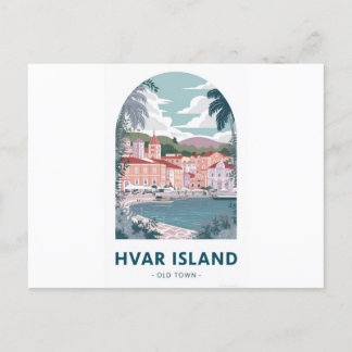 Hvar Island Old Town Postcard - Entdecken Sie das  Postkarte