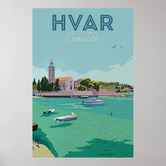Hvar, Kroatien Poster (Vorne)