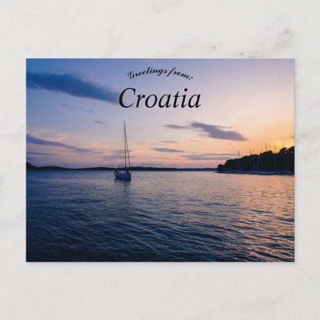 Hvar Küste Kroatien Postkarte (Vorderseite)