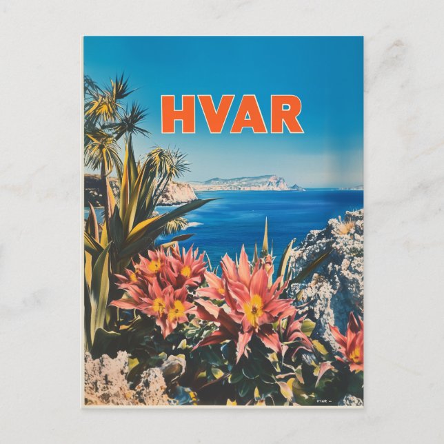Hvar Vintag Postkarte (Vorderseite)