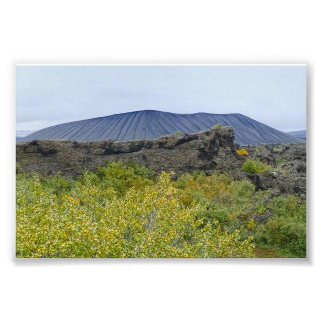 Hverfjall Volcano Cone, Island Fotodruck (Vorne)