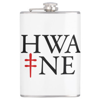 HWA-NE Vinyl umwickelte Flasche Flachmann