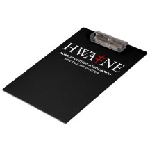 HWE-NE Black Clipboard for Events 6/25