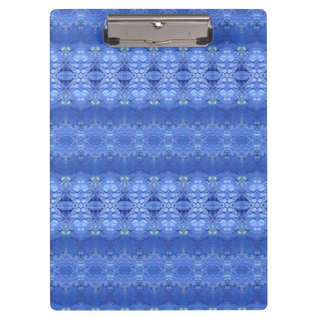 Hy Blue Ikat 4 Klemmbrett (Vorderseite)