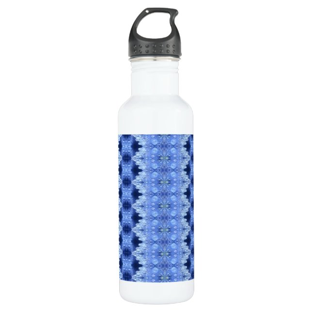 Hy Blue Ikat 8 Edelstahlflasche (Vorderseite)