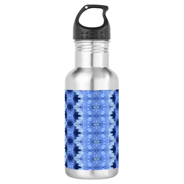 Hy Blue Ikat 8 Edelstahlflasche (Vorderseite)
