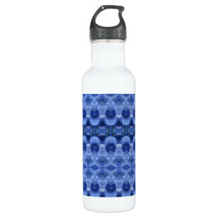 Hy Blue Ikat Edelstahlflasche