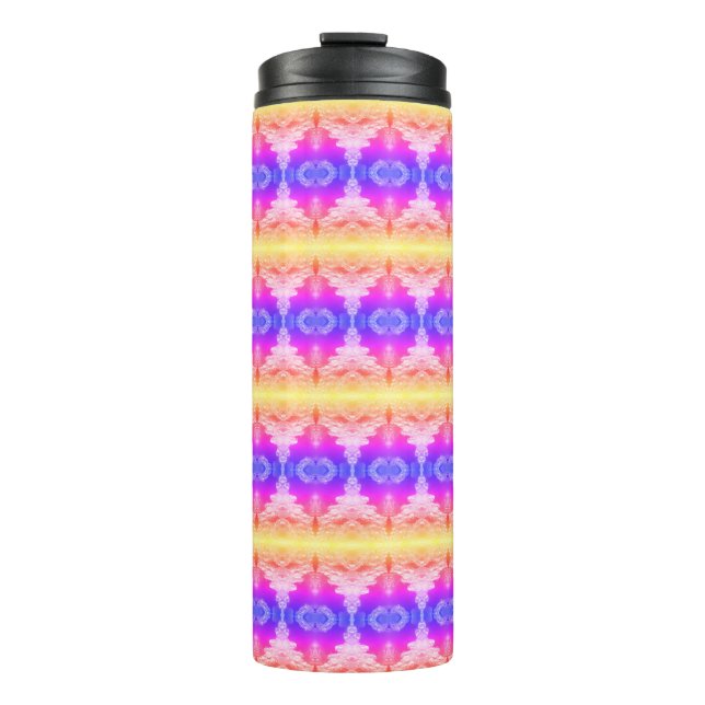 Hy Blue Ipan Ikat Zen Thermosbecher (Vorderseite)