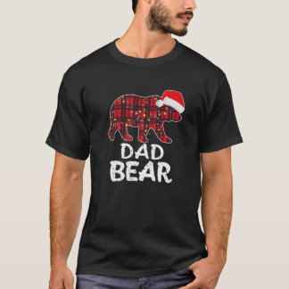 Hy Vater Bear Red Kariert Christmas Pajama Matchin T-Shirt