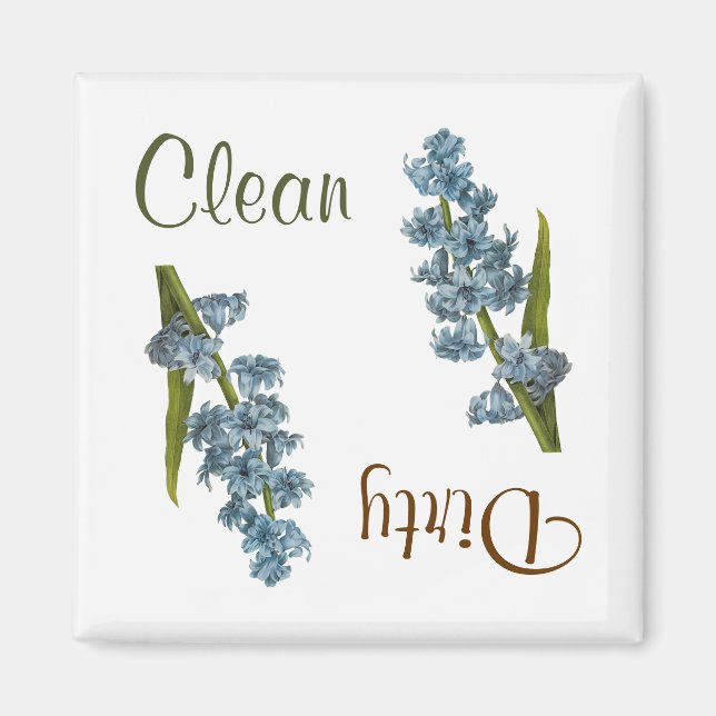 Hyacinth Blume Geschirrspülmaschine Magnet (Vorne)