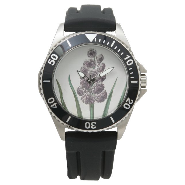 Hyacinth Blume (von Johann Michael Seligmann) Armbanduhr (Vorderseite)