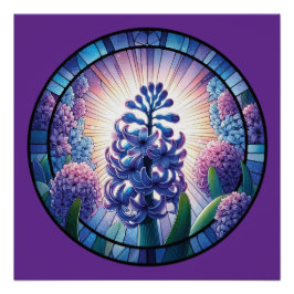 Hyacinth - Feste Glaskunst Poster
