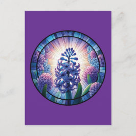 Hyacinth - Feste Glaskunst Postkarte