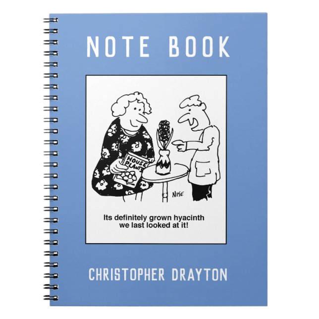 Hyacinth House Pflanze Puppe Cartoon Notizblock (Vorderseite)