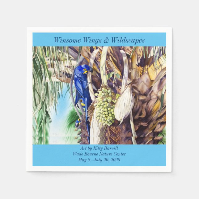 Hyacinth Macaw Paper Napkin Serviette (Vorderseite)