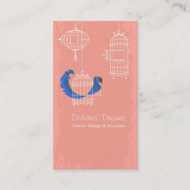 Hyacinth Macaw Visitenkarte (Vorderseite)