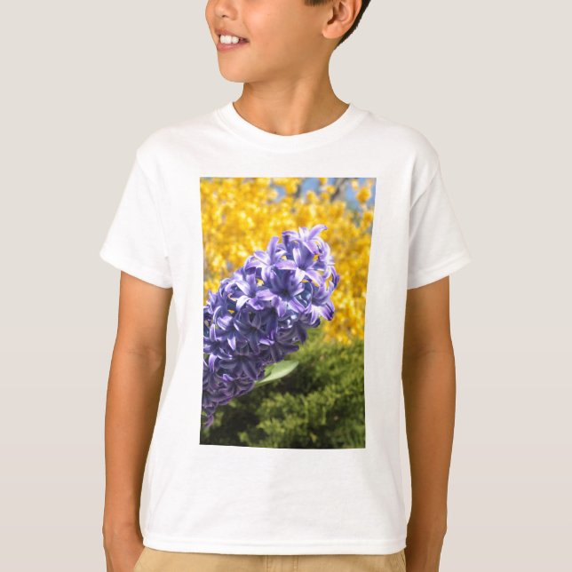 Hyacinth und Forsythia T-Shirt (Vorderseite)