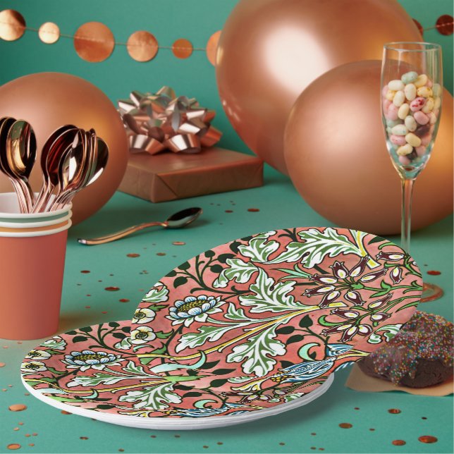 Hyacinth - William Morris Vintag Design Pappteller (Multi)