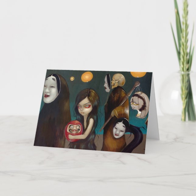 "Hyakki Yakō" Gruß-Karten-Teil 1 Karte (Vorderseite)