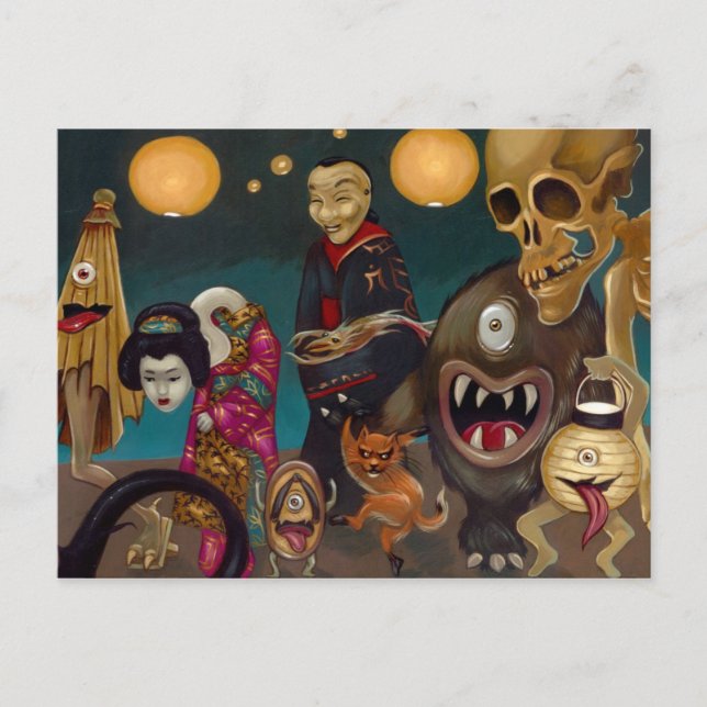 "Hyakki Yakō" Postkarte Teil 2 (Vorderseite)