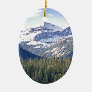 Hyalite ragt Bozeman, Montana empor Keramikornament