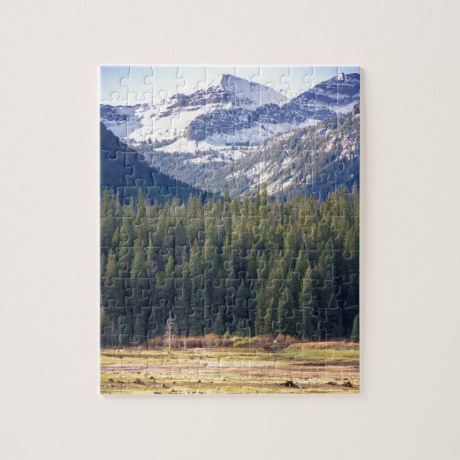 Hyalite ragt Bozeman, Montana empor Puzzle (Vertikal)