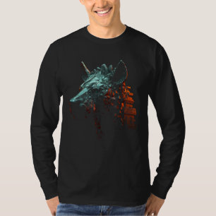 Hyäne Architektur Tier Zoo Tier Motiv Hyaena T-Shirt