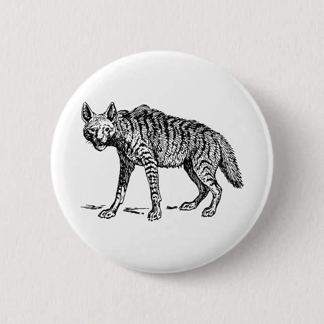 Hyäne Button (Vorderseite)