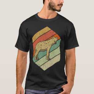 Hyäne Retro Gestreifte Hyäne Vintage T-Shirt