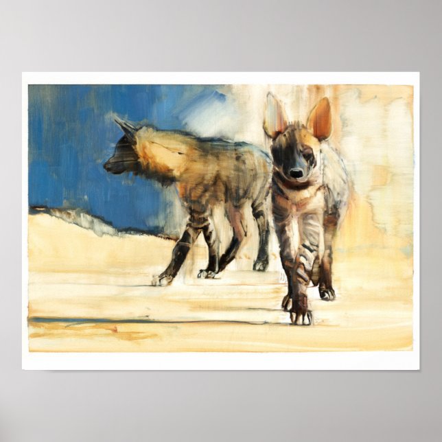 Hyänen 2010 gestreift poster (Vorne)