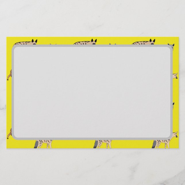 Hyänen Briefpapier (Vorderseite)