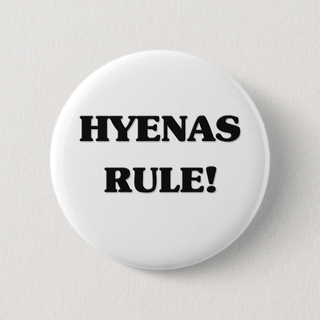 Hyänen-Regel Button (Vorderseite)