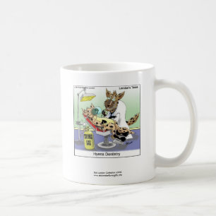 Hyänen-Zahnarzt Cartoon Lustige Qualität Kaffeetas Tasse