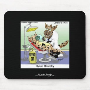 Hyänen-Zahnheilkunde Cartoon Lustige Qualität-Maus Mousepad