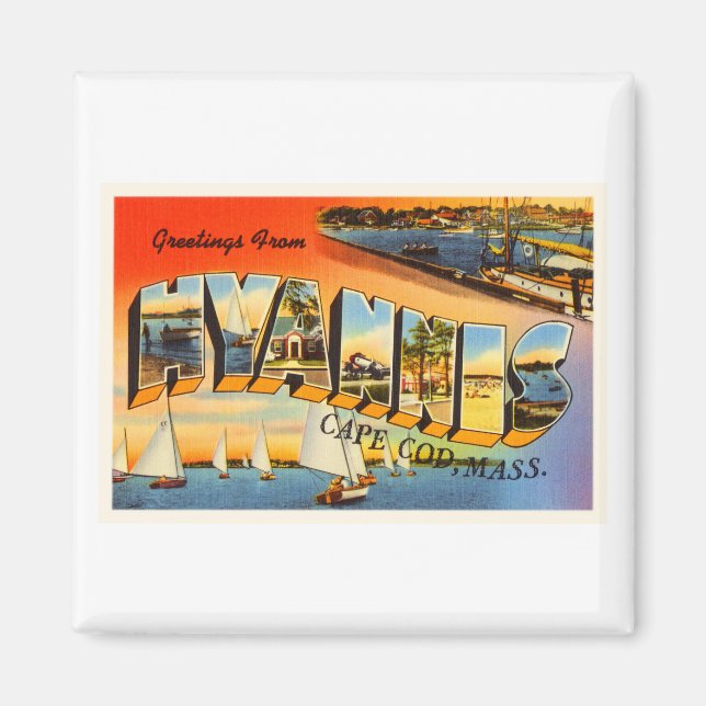 Hyannis Cape Cod Massachusetts MA Travel Souvenir Magnet (Vorne)