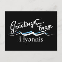Hyannis Postcard Water Waves