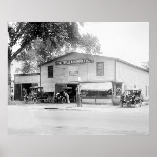 Hyattsville Auto Company, 1920. Vintages Foto Poster