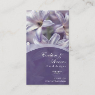 Hyazinthe blüht Visitenkarte