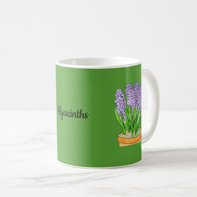 Hyazinthen  kaffeetasse (VorderseiteRechts)