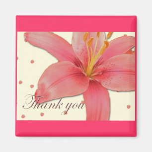 Hybrid Lilies Vielen Dank Magnet