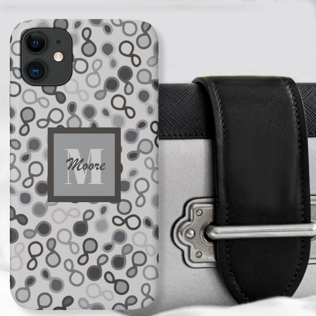Hybrid Paisley - Gehäuse für iPhone im Graustufen- Case-Mate iPhone Hülle (Hybrid Paisley - Grayscale Case-Mate iPhone Case by Leapfroglisics Shop)