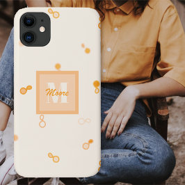 Hybrid Paisley lose Scattered - Orange Ombre Case-Mate iPhone Hülle