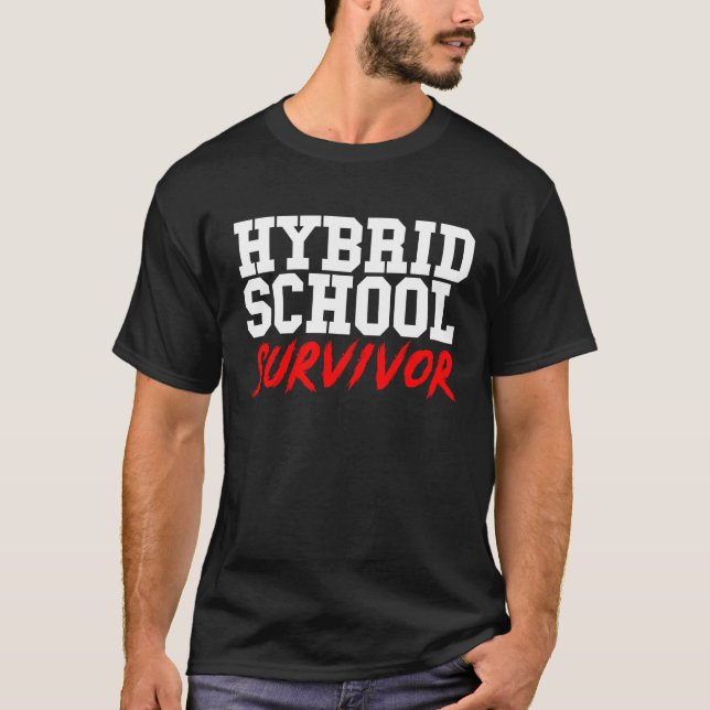 Hybrid School Survivor Virtual Graduate 2021 T-Shirt (Vorderseite)