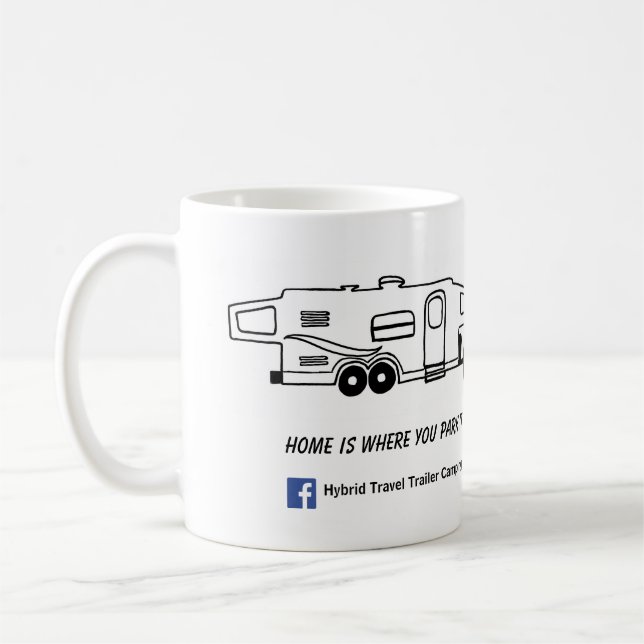 Hybride Camper-Tasse - Zuhause ist, wo Sie es Kaffeetasse (Links)
